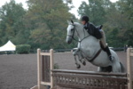 Up they go!  See how Grady tucks his front feet up high to avoid hitting the cross bar? That's a good boy!