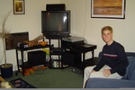 Jason at his apartment at the Glenwood Apartments right after he returned from his mission in Brazil.